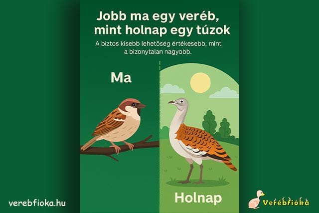 Jobb ma egy veréb, mint holnap egy túzok