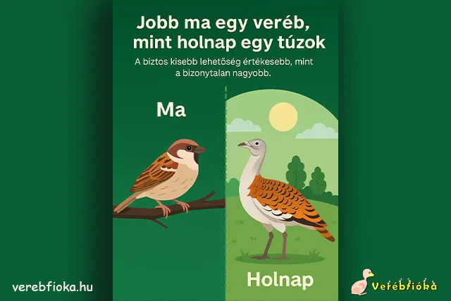 Jobb ma egy veréb, mint holnap egy túzok