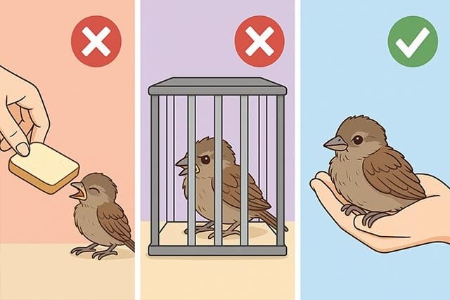 verébfióka helyes gondozása