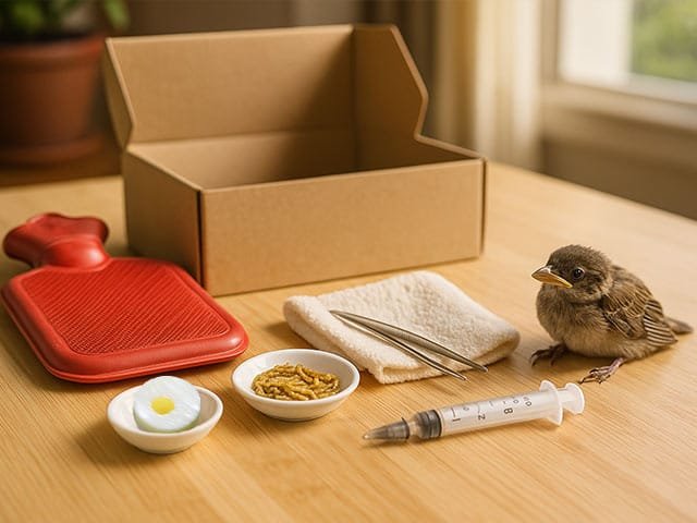 verébfióka neveléséhez kellékek